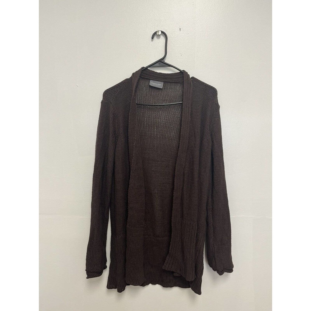 Anthropologie Wooden Ships Draped Cardigan Size S/M Brown Loose Knit